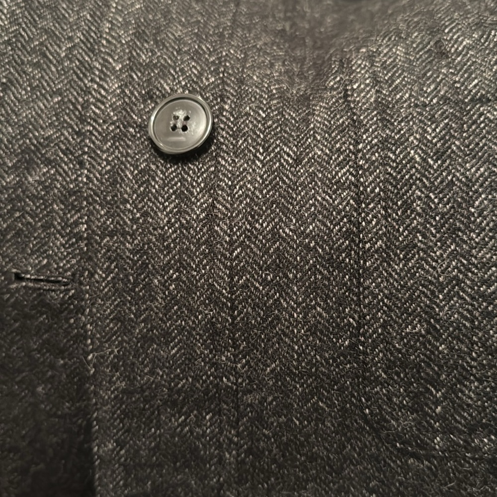 NWT Doen Charcoal Herringbone Wool Pascual Jacket - Picture 4 of 6